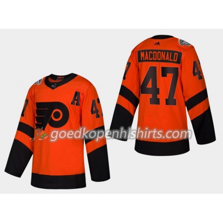 Philadelphia Flyers Andrew MacDonald 47 Adidas 2019 Stadium Series Authentic Shirt - Mannen